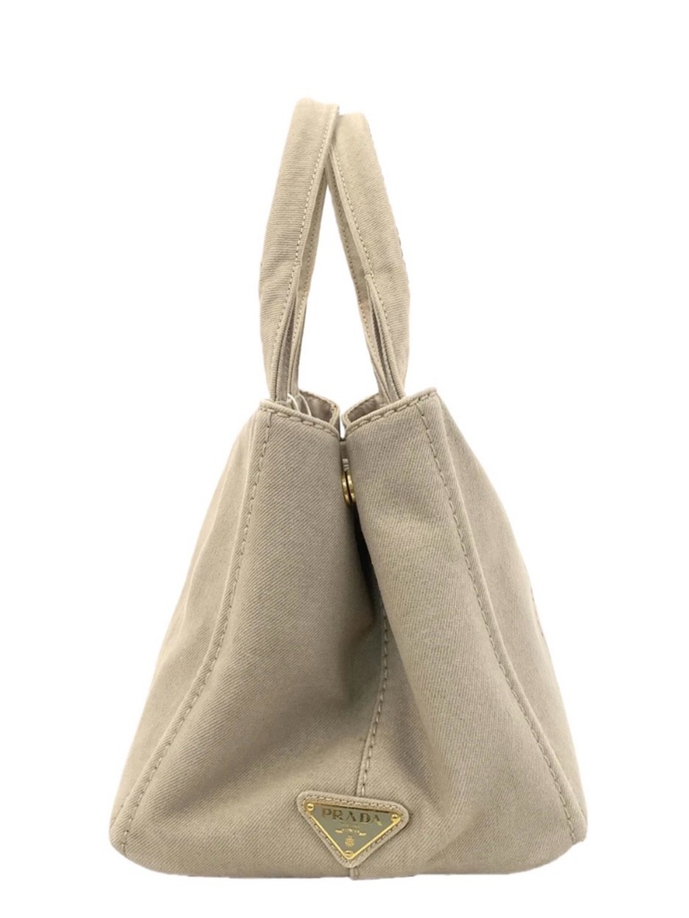 Prada Khaki Handbag Canapa tote - Picture 3 of 9